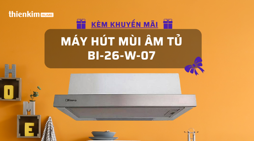Máy hút mùi âm tủ BI-26-W-07